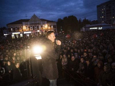 Алексей Навальный на митинге в Архангельске, 1.10.17. Фото: navalny.feldman.photo