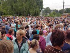 Жители села Чемодановка Бессоновского района Пензенской области устроили народный сход. Фото: 