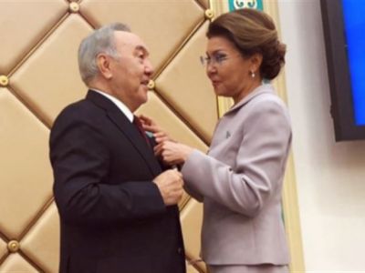 Дарига Назарбаева с отцом