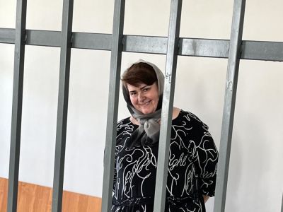 Зарем Мусаева в суде. Фото: "Команда против пыток"